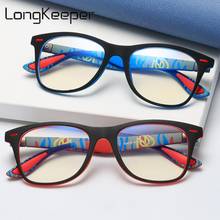 LongKeeper-gafas con luz azul para hombre y mujer, lentes ópticas cuadradas de estilo Vintage, transparentes, a la moda, para ordenador, 2021 2024 - compra barato
