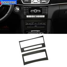 Moldura de carro para console central, ar condicionado, cd, botões, decoração, adesivo, mercedes benz e class w212 2009-15 2024 - compre barato