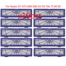 10 pcs HEPA filters Replacement for Neato Botvac D/Connected Series 70e D7 D80 D85 D3 D75 D5 75 80 85 Vacuum Cleaner Parts 2024 - buy cheap