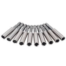 10 pçs/set Hex Shank Magnetic Soquete Da Extensão Broca Titular Bit 1/4 "Hex Ferramentas Eléctricas 60mm Extensor Chave De Fenda 2024 - compre barato