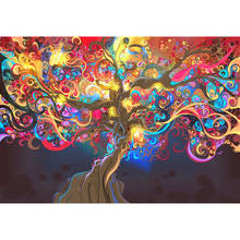 Алмазная живопись «абстрактное дерево», картина с полными квадратными/круглыми стразами 5D «сделай сам», 3D вышивка крестиком стразы, подарок для домашнего декора 2024 - купить недорого