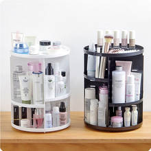Caixa para cosméticos 360 graus, caixa para armazenamento de cosméticos branco/preto/rosa organizador, 2024 - compre barato