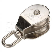 M50 Double Pulley Block for Wire Rope Cable Stainless Steel 304 50mm 2024 - buy cheap