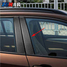 Carbon Fiber Car Window B-pillars Molding Trim Stickers For BMW X1 E84 E46 E60 E90 F30 F10 G20 X5 F15 E70 X3 F25 3 Series 1 F20 2024 - buy cheap