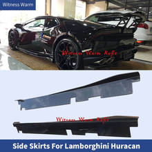 Carbon Fiber Side Skirts Bumper Aprons side Lip Splitters DMC Style for Lamborghini Huracan LP610 2014 - 2020 Car body kit 2024 - buy cheap