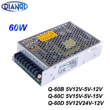 quad output power supply  60W  5V 15V -5V -15V power suply Q-60C  ac dc converter good quality 2024 - buy cheap