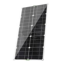 Painel solar portátil de alta eficiência, w, 12v, 5v, telefone móvel, qc3.0, painel solar flexível, carro, uso externo, carregamento de emergência 2024 - compre barato