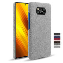 Funda ajustada con textura de tela de lujo para Xiaomi Mi Poco X3 Pro F3 M3 10 11 Ultra Lite 10T 11i 11X Pro, Redmi Note 9 10 S K40 Pro 2024 - compra barato