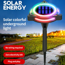 Luzes de jardim solares, para chão, à prova d'água, subterrâneo, com sensor de paisagem, gramado, para chão e luz noturna 2024 - compre barato