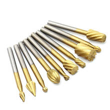 6/10Pcs HSS Routing Rotary Drill Bits Set Router Grinding Bits Wood Rotary Milling Rotary File Cutter Wood Carving Carved Knife 2024 - buy cheap