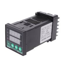 Controlador de temperatura Digital PID, REX-C100 de 0 a 400 °C, tipo K, entrada de salida SSR 2024 - compra barato