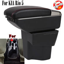 For KIA Rio 5 Armrest Rio 2015 2016 2017 2018 2019 parts dedicated Car Armrest box Storage box car accessories Interior USB 2024 - buy cheap