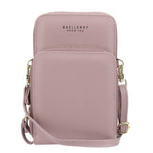 Carteira baellery feminina 2020, moderna, smartphone de grande capacidade com zíper, bolsa para celular feminina, couro, porta-cartões 2024 - compre barato