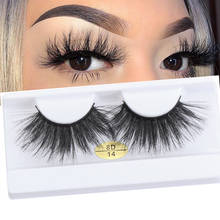 1Pair False Eyelashes Natural Thick Long Eye Lash Extension 25MM Lashes Wispies Fluffies Fake Eyelashes Handmade Eye Makeup Tool 2024 - buy cheap