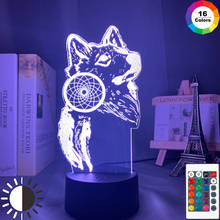 3d Lamp Dreamcatcher Wolf Nightlight for Home Room Decoration Lighting Led Color Changing Touch Sensor Night Light Birthday Gift 2024 - buy cheap