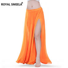 Belly dance Skirt Professional dancer clothes Belly dancing wear belly dance Costume Slit Women Chiffon Skirt long maxi skirts 2024 - buy cheap