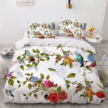 Juego de cama con estampado 3D de pájaros y flores para el hogar, funda nórdica de lujo con diseño de astronauta Roclet, individual, Queen, doble, King y Twin 2024 - compra barato