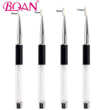 Bqan-caneta delineadora ultrafina para unhas, 5, 7, 9, 11mm, pintura, arte em flor, listras, ferramenta para desenho nas unhas, ferramenta de salão de manicure 2024 - compre barato