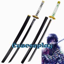 Sabito Cosplay Sword Demon Slayer Kimetsu No Yaiba Cosplay Weapons Sabito Prop Wooden Sword for Halloween Christmas Fancy Party 2024 - buy cheap