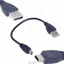 New USB Short 2.0 A Male to Mini 5 Pin B Data Charging Cable Cord Adapter 2024 - купить недорого