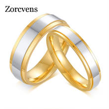 Новое модное золотистое серебряное обручальное кольцо Mostyle 2020, кольцо из нержавеющей стали для женщин и мужчин, подарки для влюбленных 2024 - купить недорого