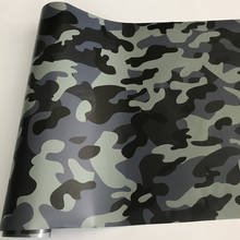 Black Green Snow Camouflage Vinyl Car Wrap Adhesive Decal DIY Air Release Roll Size 10/20/30/40/50x152cm 2024 - buy cheap