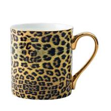 Yellow Leopard Pattern Coffee Cup with Spoon Coffee Cup Set Ceramics Tea Cup with Handle Milk Cup Water Drinkware Birthday Gift 2024 - buy cheap