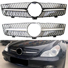 Front Racing Center Grille Facelift Bumper Grill For Mercedes Benz W219 CLS Class  2008 2009 2010 Diamond Style 2024 - buy cheap