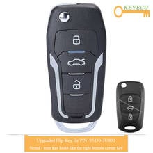 KEYECU Upgraded Flip Remote Control Car Key for Kia Sportage 2010-2014, Fob 3 Buttons - 433MHz - ID46 Chip - P/N: 95430-3U000 2024 - buy cheap