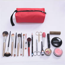 Bolsa de maquiagem minimalista feminina, bolsa organizadora para cosméticos e itens de higiene pessoal, à prova d'água 2024 - compre barato