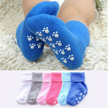 New Solid Color Infant Baby Toddler Boy Socks Cotton Non-slip Socks 0~6Y Boy Girl New Born Kids 2024 - buy cheap