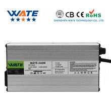 Cargador inteligente de batería de iones de litio de 67,2 V, 3A, 60V, utilizado para batería de iones de litio de 16S, 60V, Input90-265V, certificación Global 2024 - compra barato