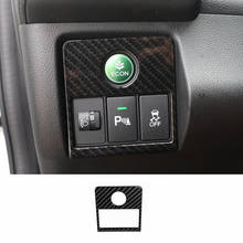 Cubierta de Panel de interruptor de ajuste de faros de coche, accesorio de fibra de carbono ABS para Honda HRV HR-V Vezel, estilismo 1s, 2015-2017 2024 - compra barato