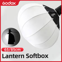 Godox 65cm or 85cm Lantern Foldable Quick-install Portable Round Shape Softbox Light + Skirt for Bowens Mount Studio Flash 2024 - buy cheap