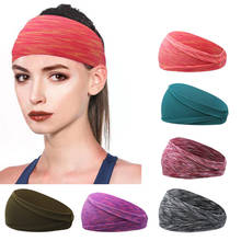 Absorbent Sport Sweat Headband Elastic Sweatband for Men and Women Yoga Hair Bands Head Sweat Bands Gym Sports Safety 2024 - купить недорого