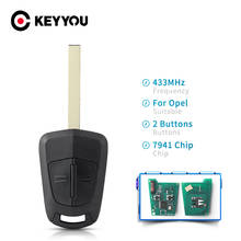 KEYYOU 433Mhz ID46-pcf7941 Car Remote Key for Opel / Vauxhall Corsa D 2007-2012 Meriva B 2010-2013 For Delphi System 2024 - buy cheap