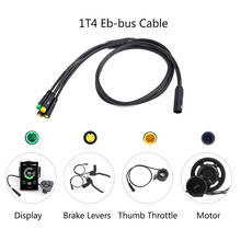 Bafang-Cable principal impermeable para Motor de manivela, 1T4 EB-BUS, 8FUN, E-BIKE BBS01B BBS02B BBSHD, conectar Pantalla de freno, acelerador 2024 - compra barato