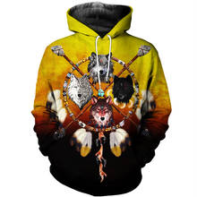 Native Indian Wolf 3D Print Hoodies/sweatshirts Men Women New Fashion Hooded winter Autumn Long Sleeve streetwear Pullover 2024 - buy cheap