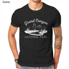 Мужская футболка с коротким рукавом, белая смешная футболка большого размера с изображением национального парка грандиозного каньона памятника долины походов, новинка 86912 2024 - купить недорого