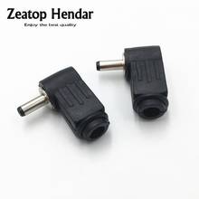 10Pcs 3.5mm x 1.3mm Male Plug Right Angle L Jack DC Power Tip Connector Adapter Plastic black Head 2024 - buy cheap