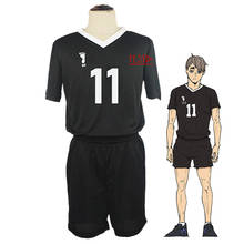 Uniforme de vôlei haikyuu no.11, camisa alta para cosplay de inarizaki 2024 - compre barato