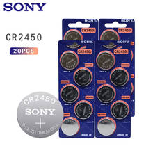 20PCS SONY CR2450 CR 2450 3v Cell Battery Watch Clock Pilas Li-ion Batteries For Computer Montherboard Calculator Remote Control 2024 - купить недорого
