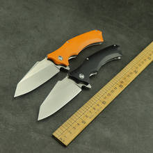 Cuchillo plegable de acero D2, herramienta EDC de cuchillo de alta dureza para exteriores, cómodo cuchillo de espuma G10, rodamiento de mango plegable 2024 - compra barato