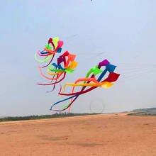 6m Rainbow Windsock Kite Surfing Ripstop Nylon Kite Pendant Connected Kite Line Kite Tail Outdoor Sports Flying Tools 2024 - buy cheap