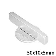 2/5/10/20/30/50PCS 50x10x5 Strong Sheet Rare Earth Magnet Rectangular Neodymium Magnets 50x10x5mm N35 Block Magnet 50*10*5 2024 - buy cheap