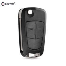 KEYYOU 2/3 Buttons Folding Car Key Shell Remote Flip Key Fob CaseFor Vauxhall Opel Corsa Astra Vectra Signum HU100 Blade 2024 - buy cheap