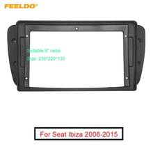 FEELDO-Adaptador de marco de Audio para coche Seat Ibiza, pantalla grande de 9 ", Kit de marco de Panel de ajuste de tablero 2DIN 2024 - compra barato