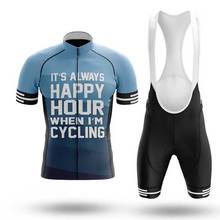 SPTGRVO-ropa de ciclismo Lairschdan para hombre y mujer, conjunto de ropa de ciclismo, color azul 2024 - compra barato