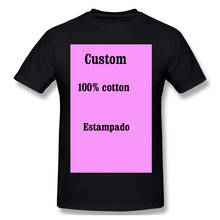 Camiseta masculina da marca 100% algodão t camisa feita sob encomenda diy foto logotipo impressão roupas do menino casual do bebê do miúdo tshirt dropshipping 2024 - compre barato