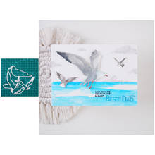 Inlovearts artesanato seagull molde de corte de metal de pássaro, molde de decoração de scrapbook, faca de papel, molde de lâmina, estêncil de perfuração 2024 - compre barato